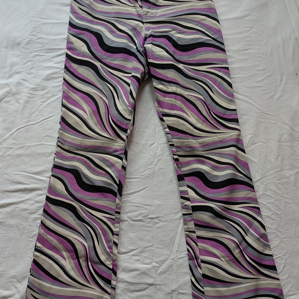 Chic Multicolor Striped Pants